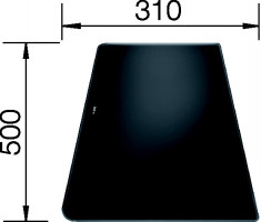 BLANCO 224525 Accessories krájecí/krycí plate glass black Alaros