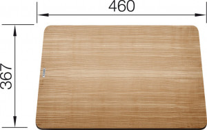 BLANCO 229411 Accessories cutting board ash Zenar 460x367