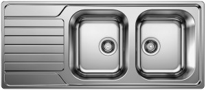 BLANCO 523376 Sink DINAS 8 S brushed stainless steel without eccentric