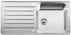 BLANCO 519709 Sink Lantos XL6 S-IF stainl.steel brushed with outflow rem. contr.