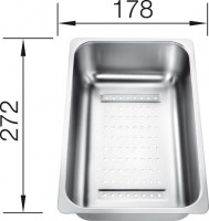 BLANCO 220736 Accessories bowl into an additional tray stainl. steel for Zia 6 S