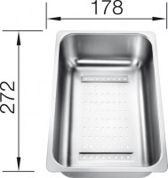 BLANCO 220736 Accessory bowl for additional stainless steel tray for Zia 6 S