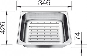 BLANCO 219770 Accessories bowl stainless steel for Plenta