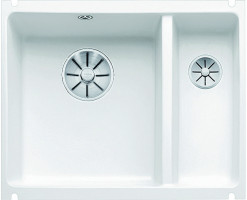 BLANCO 523741 Sink Subline 350/150-U bright white InFino manual PuraPlus