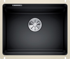 BLANCO 525155 Sink ETAGON 500-U black InFino manual PuraPlus®