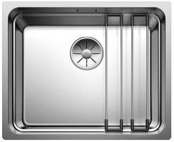 BLANCO 521841 Sink Etagon 500-U stainless steel silky shine InFino without pull