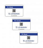 LEHMANN Set of cards for Mifare electronic locks - Mode, Sound, Reset