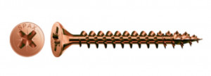 SPAX screw 4.5x40 countersunk head PZ, 4C MH bronze