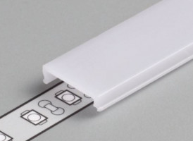 StrongLumio cover strip for LED profiles 14 clip-on milky 3000mm