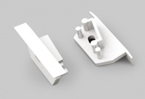 StrongLumio end caps for Diagonal 14 profile, white (pair)