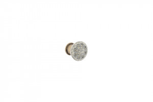TULIP Knob Country antique brass/porcelain beige
