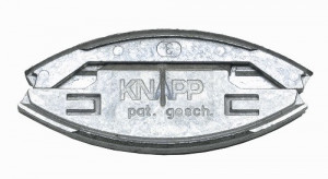 KNAPP K049 SILVER zásuvný spoj (slitina hliníku a zinku)
