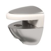 IF-support for glass shelves Cobrone satin nickel
