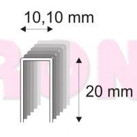 Clip 353/20mm ZN M-PR, 4400 pcs