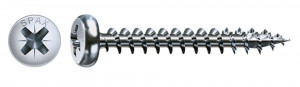 SPAX screw 4x30 pan head PZ, W, 4C
