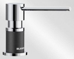 BLANCO 526177 detergent dispenser LATO silgranit black/chrome