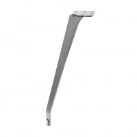 MILADESIGN Beveled design table leg ET N42026 silver 420 mm