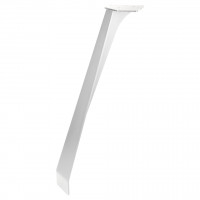 MILADESIGN Beveled design table leg ET N72110 white 720 mm