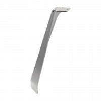MILADESIGN Beveled design table leg ET N42080 silver 420 mm