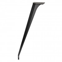 MILADESIGN beveled design table leg ET N72026 black 720 mm