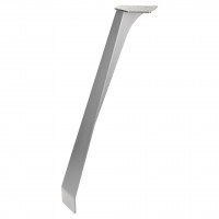 MILADESIGN Beveled design table leg ET N72110 silver 720 mm