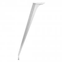 MILADESIGN Beveled design table leg ET N72026 white 720 mm