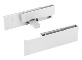 StrongMax 16/18 holders for the glass front of the inner drawer 121 mm, white