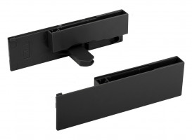 StrongMax 16 holders for glass front for inner drawer  121 mm, black
