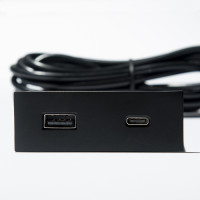 VersaPick, 1x USB A/C, rectangle, matt black