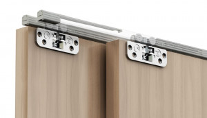 TERNO Living Top fittings set for inset wooden doors 1x damper 1x brake 15kg