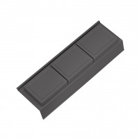 GOLLINUCCI Bathroom organizer with acc. for a depth of 400 mm, anthr. 122x372x69