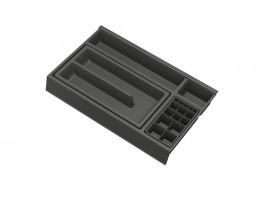 GOLLINUCCI Bathroom organizer with acc. for a depth of 400 mm, anthr. 241x372x53