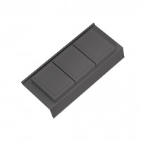 GOLLINUCCI Bathroom organizer with acc. for a depth of 350 mm, anthr. 146x322x69
