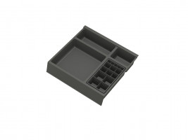 GOLLINUCCI Bathroom organizer with acc. for depth 270 mm, anthracite 241x242x53