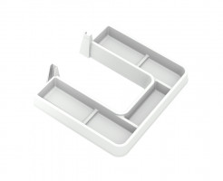 GOLLINUCCI Siphon protective collar for sink drawer+accessories,depth 350,white