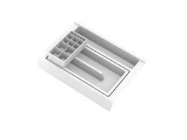 GOLLINUCCI Bathroom organizer with acc. for a depth of 350 mm, white 241x322x85