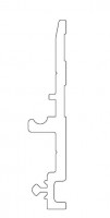 TERNO Diva Fluid guide profile 2570 elox black 3m