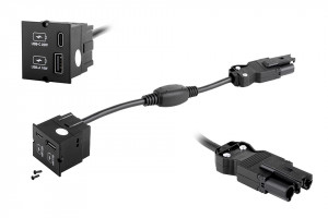 BACHMANN 917.227 USB-A and USB-C charger module