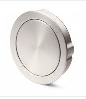HETTICH 9086689 TOUCH-IN handle round brushed stainless steel