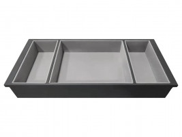 StrongIn jewelry organizer 3 compartments for wardrobe drawer 500mm