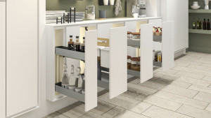 KES 002140 K-Line double basket 150mm 90° 3D, Silver