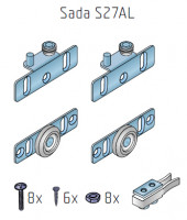 S-S27AL-set fittings for alu doors 25 kg