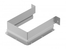 HETTICH 9278342 Box for siphon cut-out square, silver