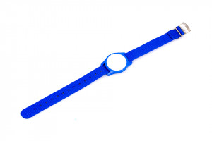 LEHMANN Nylon bracelet (watch) with chip for RFID Mifare® locks, blue