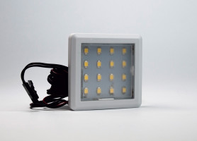 SAL LED spotlight OLK 10 12V 1,5W alu warm white