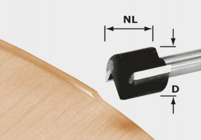 FESTOOL 491666 Edge trimming cutter HW D 19/16 S8 OFK 700
