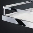 K-KES Tandem II ARENA style white bottom/railing chrome/grey frame 450/1700