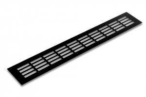 Ventilation grid 80/500mm black mat