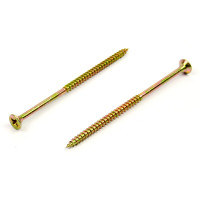 StrongFix Screw PZ 6x150/70 countersunk head zinc yellow PZ3, partial thread
