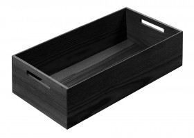 KES 009171 LiniQ box rectangle with handles 236x472 black
